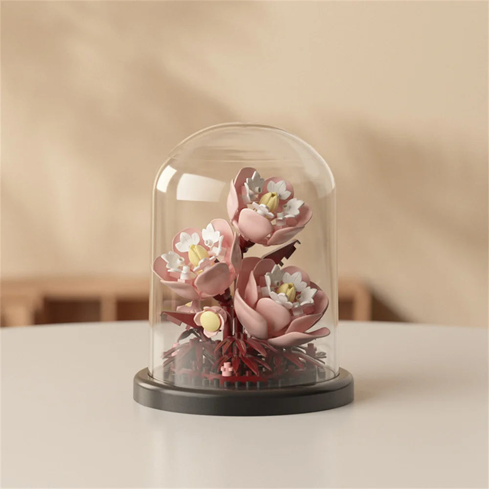 Mini Kwiatki w Szklanych Kopułkach