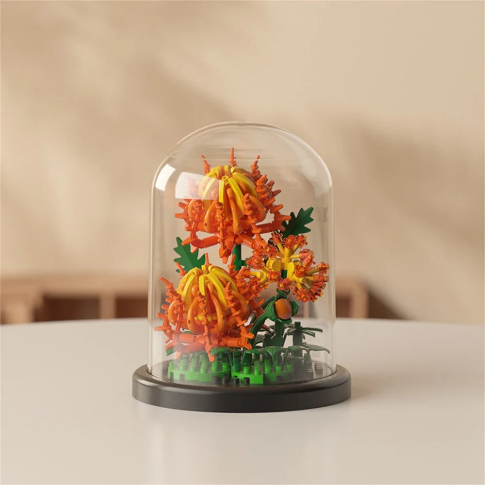 Mini Kwiatki w Szklanych Kopułkach